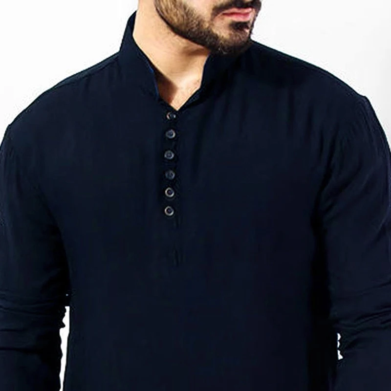 Detail Feedback Questions about NEW 2019 Men Kurta Shirts Long Sleeve ...