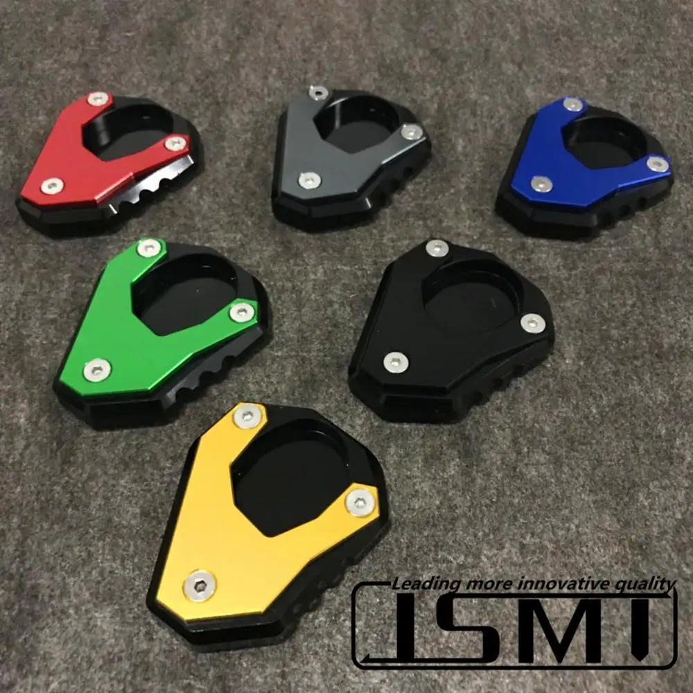 

CNC motocicleta soporte lateral alargador placa pad extensión de kickstand para Kawasaki Ninja 400 Z400 2018 2019
