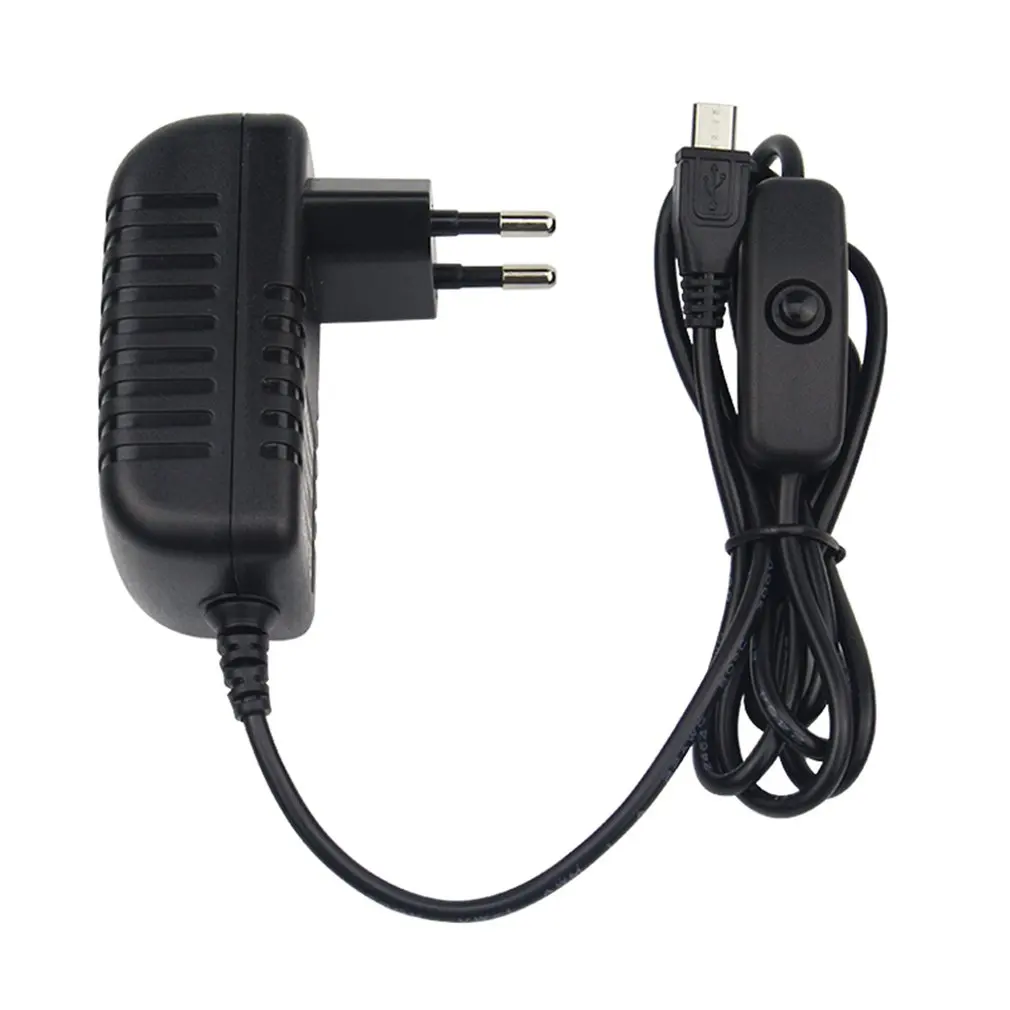 5V 3A Power Supply Charger AC Adapter Micro USB Cable with On/Off Switch For Raspberry Pi 3 pi pro Model B B+ Plus | Компьютеры и офис