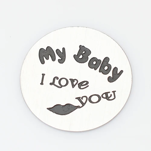 22 мм 316L плавающие пластины из нержавеющей стали my baby i love you толщина 0 5 30 медальоны