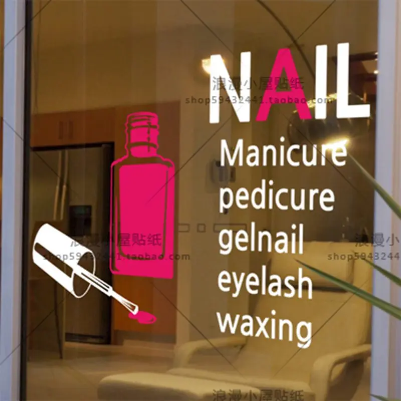 Dctal Nail Salon Sticker Spa Decal Posters Vinyl Wall Art Decals Dctal Nail Salon Sticker Spa Decal Posters Vinyl Wall Art Decals Pegatina Decor Decoration Mural In Stickers From Home Garden On