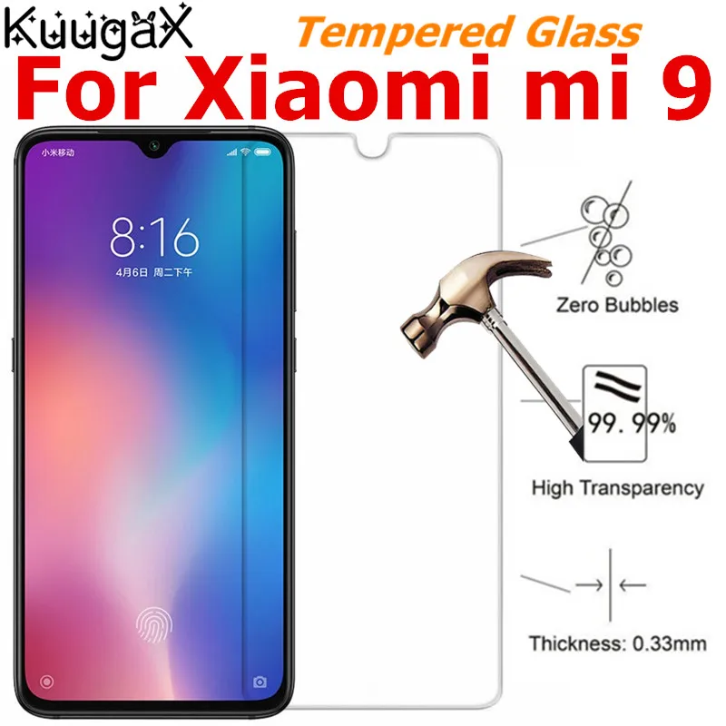 Закаленное стекло для Xiaomi mi 9 глобальная версия 6 39 дюймов 855 Защитная пленка