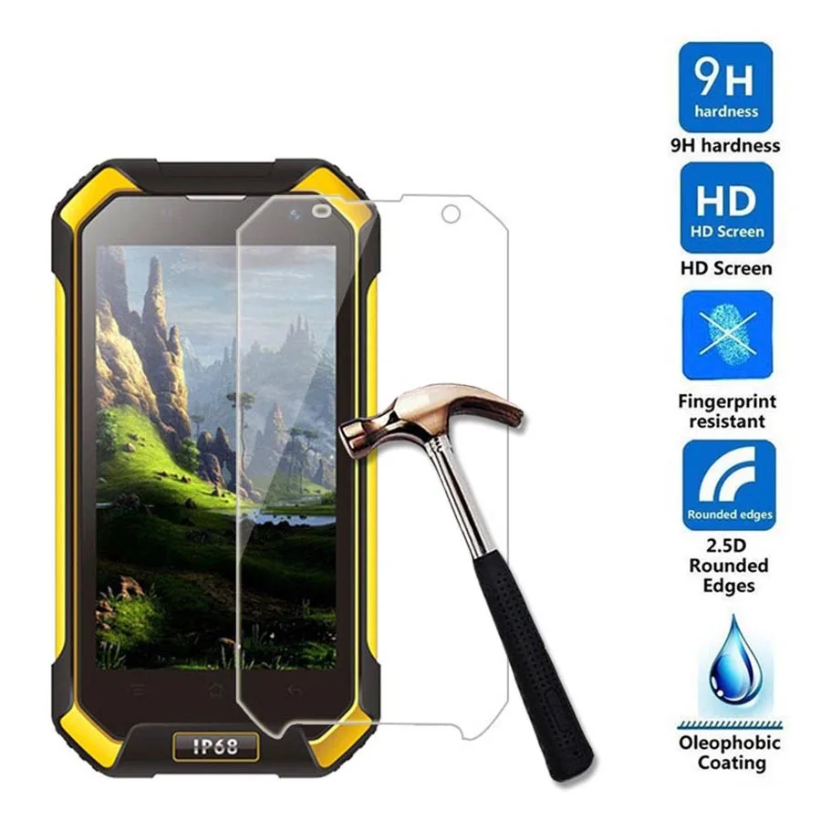 Tempered Glass 9H 2.5D Anti-Explosion Scratch Proof Screen Protector film Case for Blackview BV6000 7000 8000 Smartphone | Мобильные