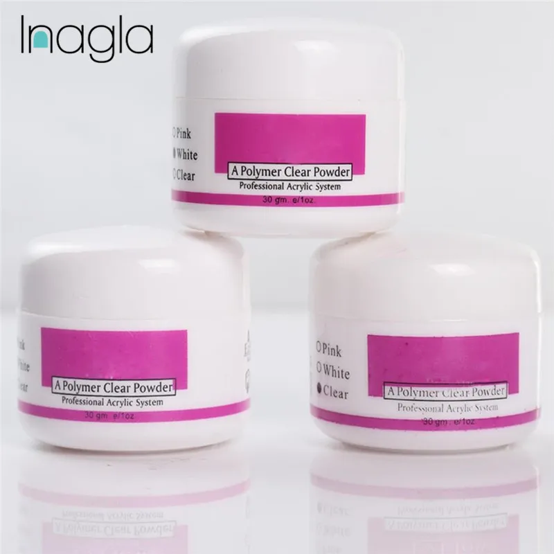 

Inagla Acrylic Powder Crystal Polymer Nail Art Builder False Tips Tools Nail Art Tips Builder Manicure Nail Polymer Nail Tools