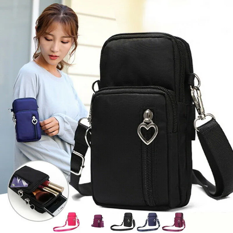 

Travel Sports Women Men Coin Holder Ladies Mini Mobile Phone Bag Case Pouch Cross Body Purse Shoulder Bags Wallet