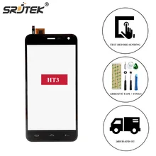 Дешевые Srjtek HOMTOM HT3 оригинальный TP Сенсорный экран сенсорный Панель Стекло для HOMTOM HT3 5,0 сотовый телефон