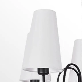 Американская люстра из кованого железа в европейском стиле ретро лампа для гостиной современный в стиле минимализма нордический спальня столовая лампа 3 - Цвет абажура: White shade