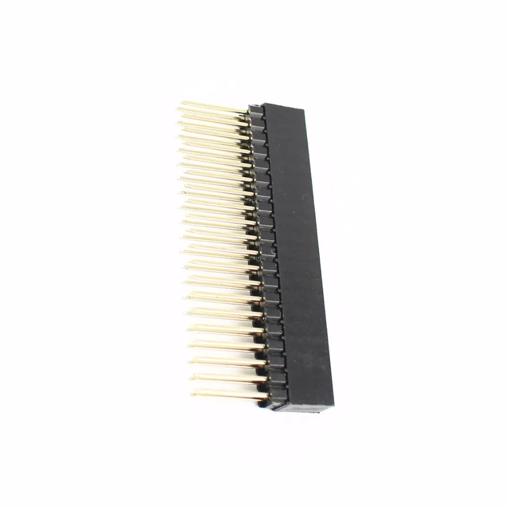 10Pcs 2.54mm Pitch 2x20 Pin 40 Pin Female Double Row Long Pin Header Strip PC104