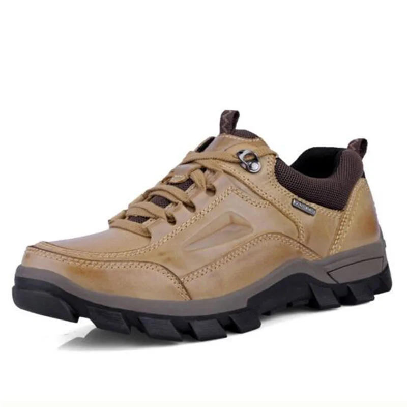 

Fashion Men Genuine Leather Casual Outdoors Wear Lace-up Shoes,Round Toe Winter Warm Non-slip Breathable Waterproof Shoes