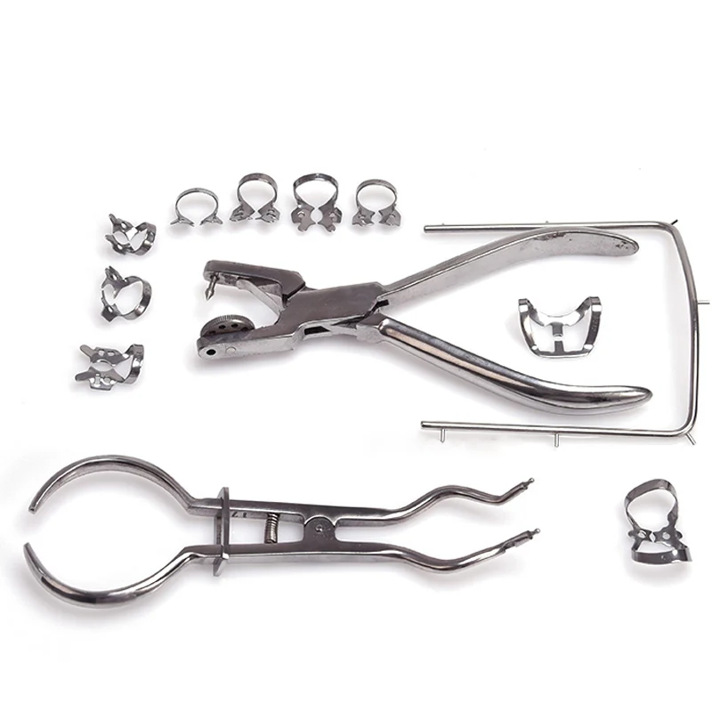 

1 Set Steel Dental Rubber Dam Perforator Puncher Oral Care Pliers Tool Orthodontic Material Dentist Lab Device Instrument