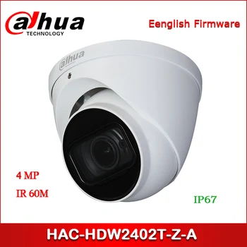 

Dahua HAC-HDW2402T-Z-A 4MP Starlight+ HDCVI IR Eyeball Camera 3.7-11mm motorized lens Audio in built-in mic CCTV Camera