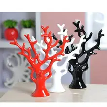 Черный, белый, красный Искусство ремесло керамика современные модные изделия lucky tree маркированные фигурки прекрасный подарок ремесла украшения