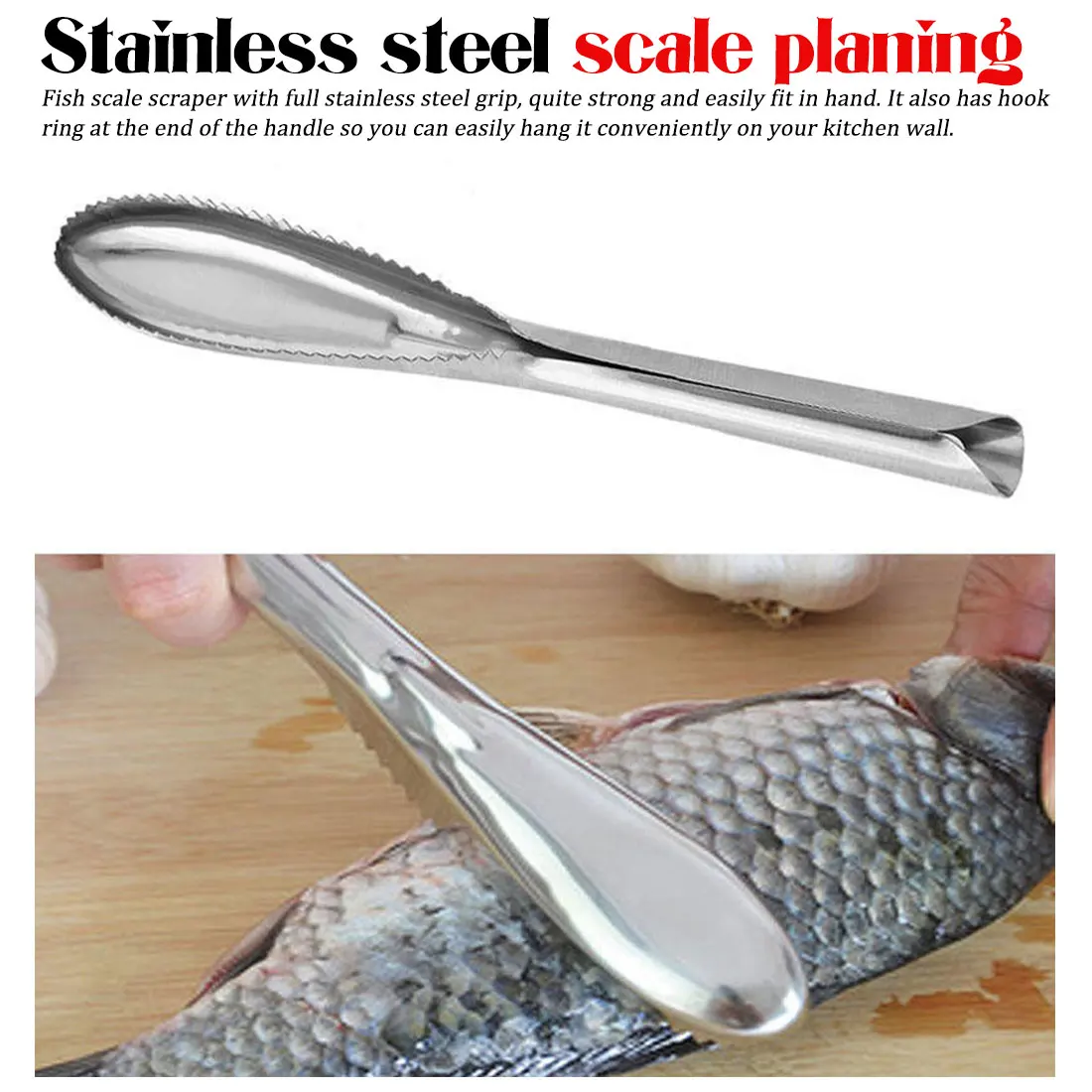 

Cooking Tools Fish Cleaning Knife Skiner Fish Skin Scraper Stainless Steel Fish Scales Fishing Cleaning Remover Kitchen Gadget
