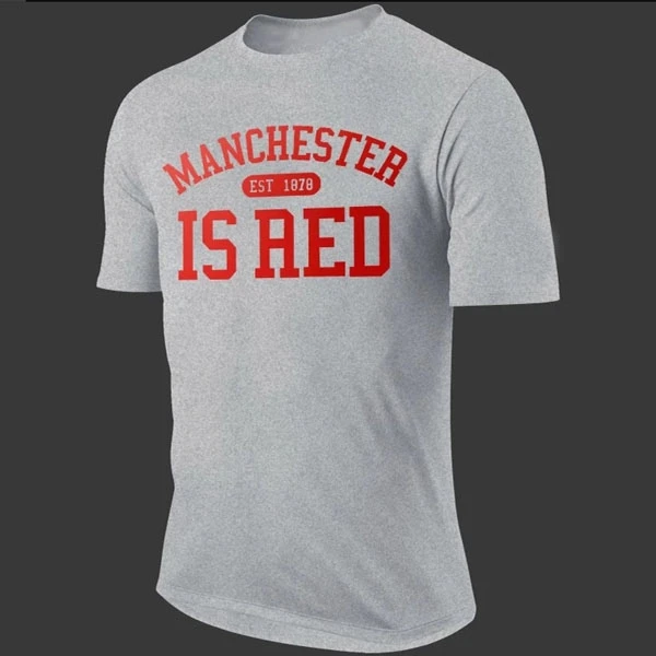 Grey shirt with red letters Clearance