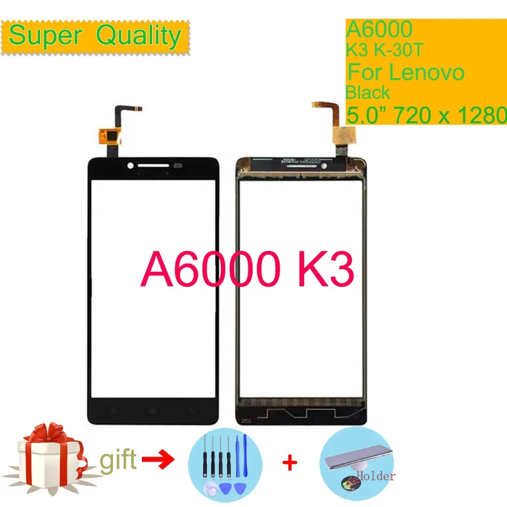 

Original For Lenovo A6000 K3 K30t K-30T Touch Screen Digitizer Touch Panel Sensor Front Outer Glass Lens A 6000 Touchscreen