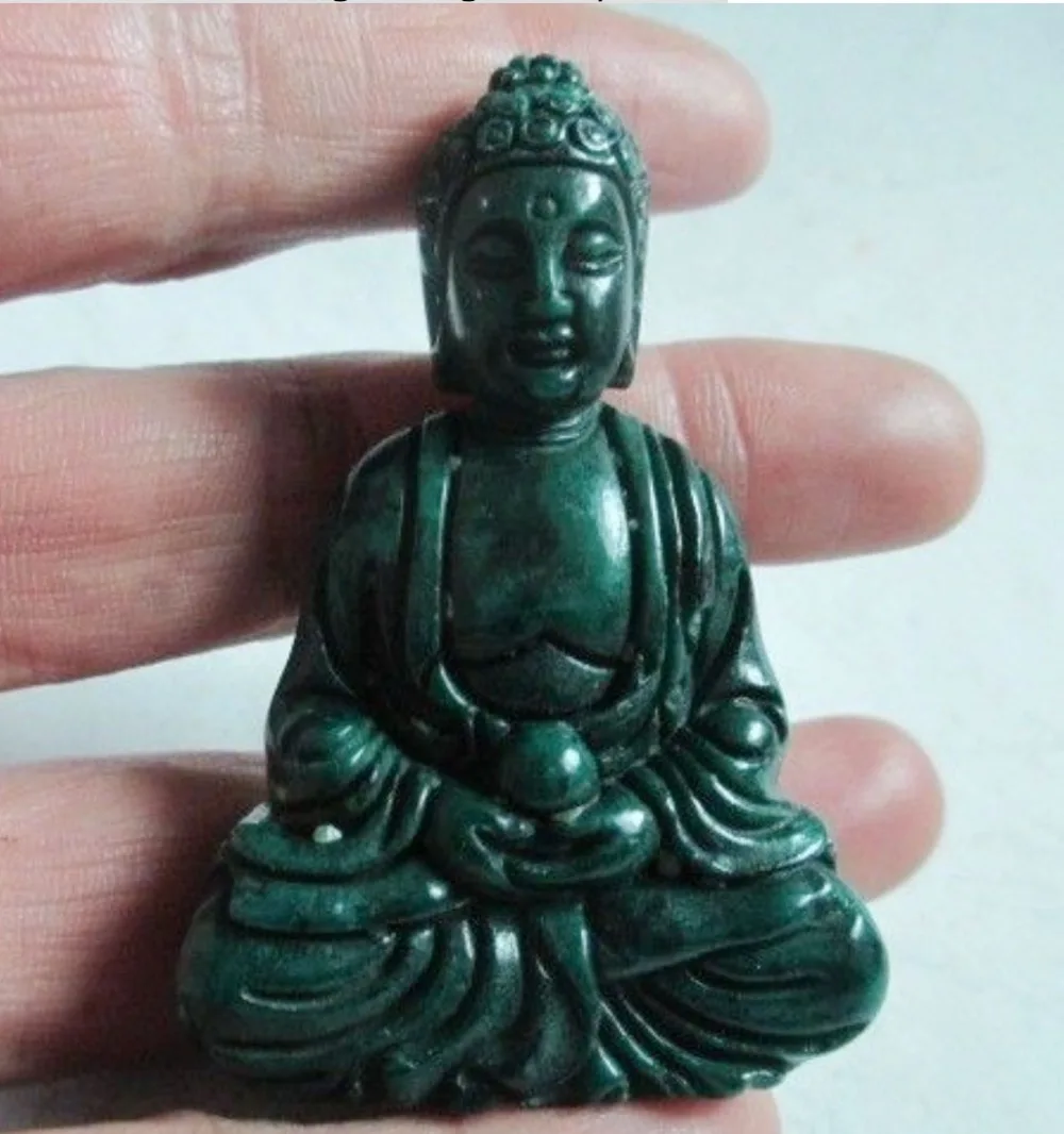 Buy 2pc Chinese natural jade handmade the statue of