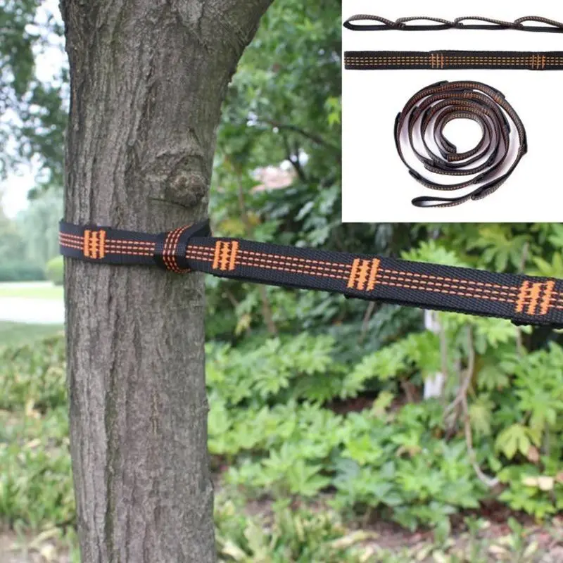 

Adjustable Tree Hanging Hammock Straps Climbing Rope Aerial Yoga Hammock Belt #530
