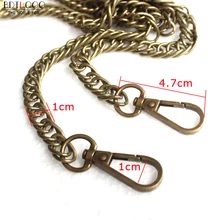 60/120cm Replacement Purse Metal Chain For Bags Shoulder Crossbody Strap Bag DIY Belt For Bag Accessories Hardware Iron Chain 
