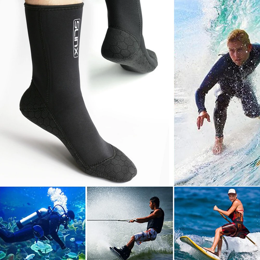 3 мм для плавания загрузки костюмы для ныряния неопреновый гидрокостюм дайвинг носки против царапин потепление подводное плавание носки