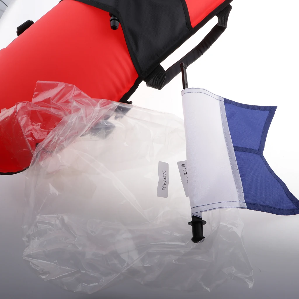 Pro Inflatable Scuba Diving Buoy Floater & Dive Flag for Freediving Spearfishing Snorkeling Safety Marker Marking Equipment