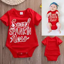 Baby Girl Roupas Bodysuit 2016 Hot Newborn Infant Kids Baby Boy Girl Summer Red Cotton Roupas Jumpsuit Outfits Baby Clothing