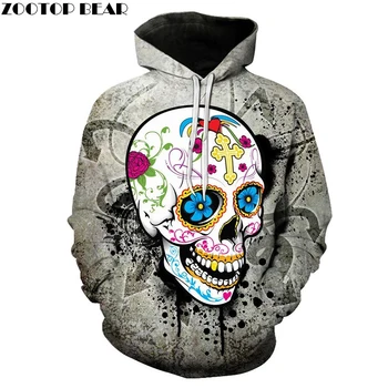 

Funny SKull 3D Printed Hoodies Men Women Sweatshirt Plust Size 6XL Brand Hoodie Skull Pullover Drop Ship Male Tracksuits Fashion