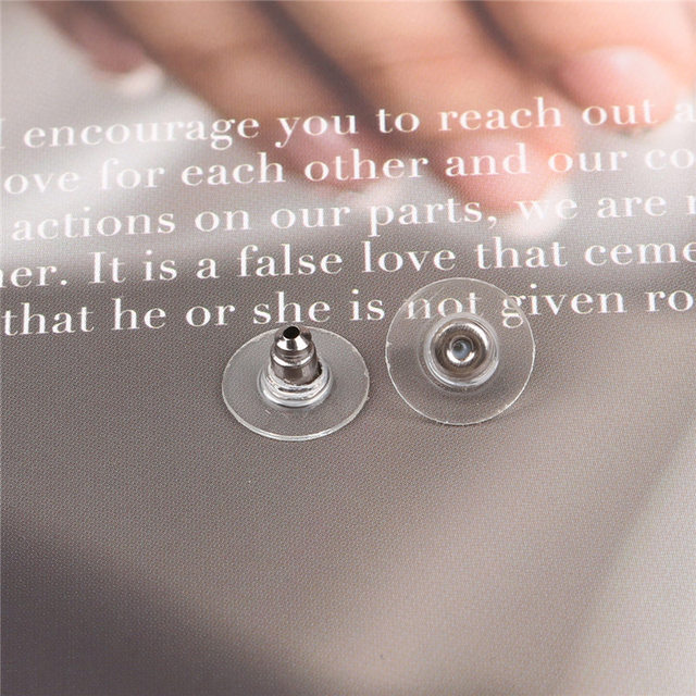 Earrings Jewelry Accessories Silicone Round Earring Back Hooks Stoppers Ear Post Nuts Plugging for DIY Jewelry Findings