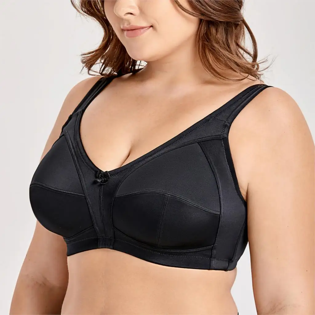Kopen Delimira Vrouwen Non Gewatteerde Draad Gratis Comfort Lift Volledige Dekking Ondersteuning Plus Size Beha