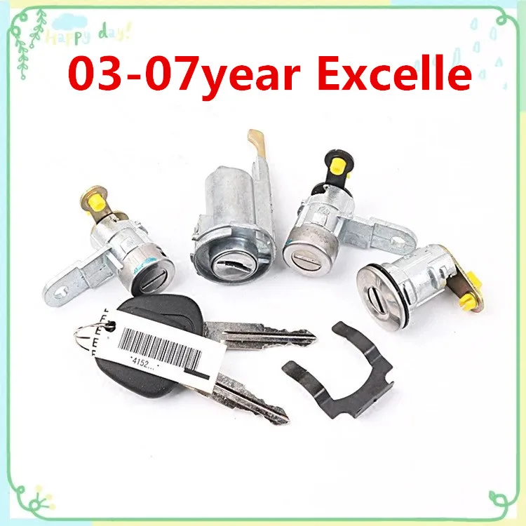 

For 2003-07year Excelle Car Lock Cylinders Full Set,Ignition And Door Locks Cylinder for 04 05 06 EXCELLE