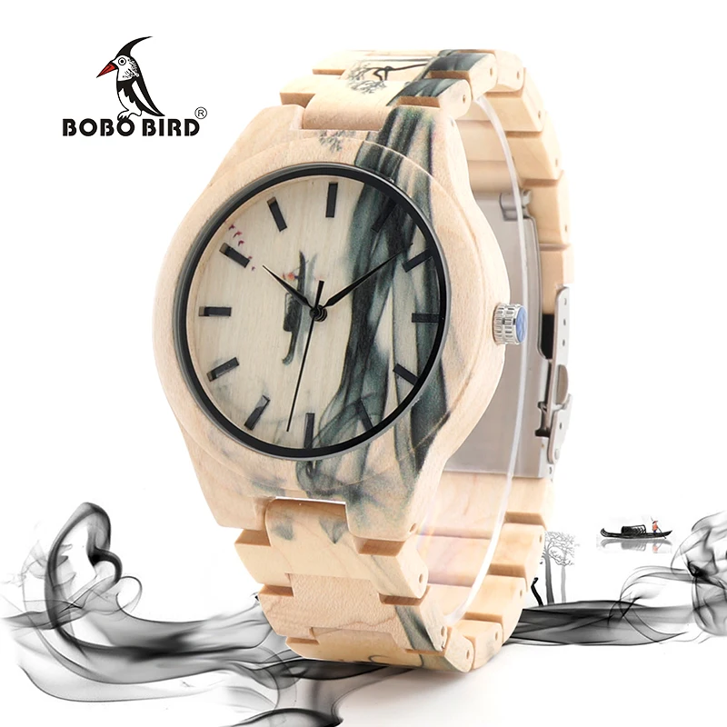 BOBO BIRD Wood Men Watch Top Brand Luxury Quartz Watches a Great Gift for Man in Wooden Box OEM relogio masculino W-O17 BOBO BIRD Wood Men Watch Top Brand Luxury Quartz Watches a Great Gift for Man in Wooden Box OEM relogio masculino W-O17