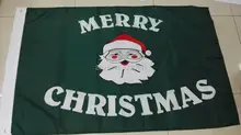 free shipping 3×5 Merry Christmas Santa Claus Face Flag 3’x5′ House Banner