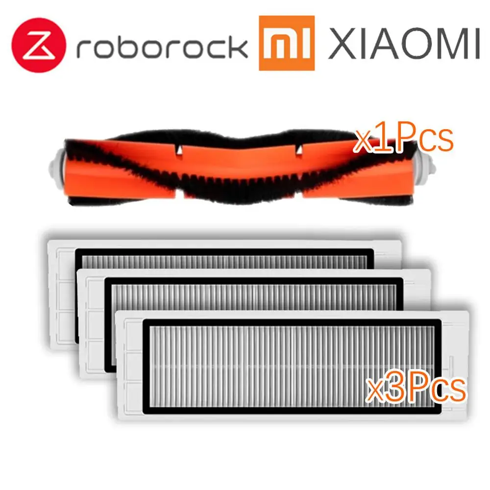 Замена для Xiaomi робот пылесос roborock S50 S51 запасные части наборы боковые щетки HEPA фильтр роликовая щетка - Цвет: 4Pcs a lot