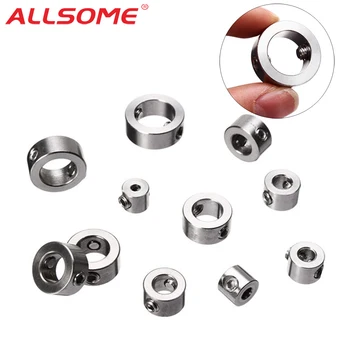 

ALLSOME 12pcs 3-16mm Drill Bit Tools Depth Stop Collar Ring With Hex Wrench Positioner Spacing Ring Locator Woodworking Tools