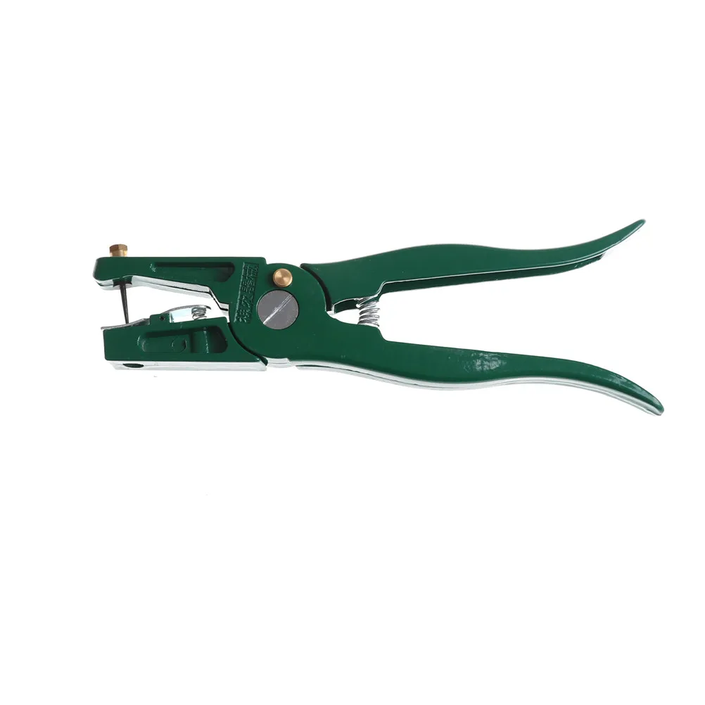 1pc Tag Pliers Cattle Ear Tag Pliers Green Pig Ear Sheep Ear Tag Pliers Animal Ear Tag Pliers Installer Alloy