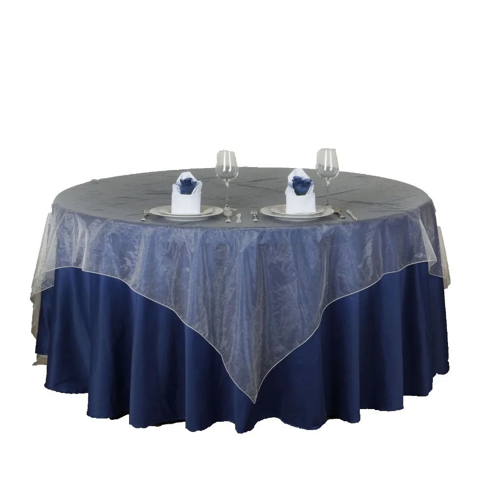 Square Organza Table Cloth Wedding 50pcs Lot 180cmx180cm
