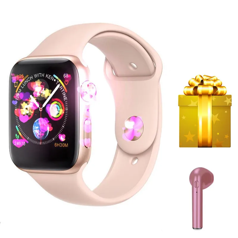 

Bluetooth SmartWatch for Apple IPhone IOS Android watch man relogio inteligente para iphone heart rate monitor VS IWO8 +earphone
