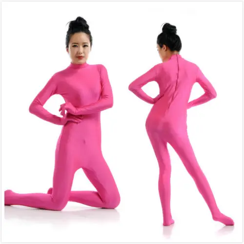 pink skin tight jumpsuit