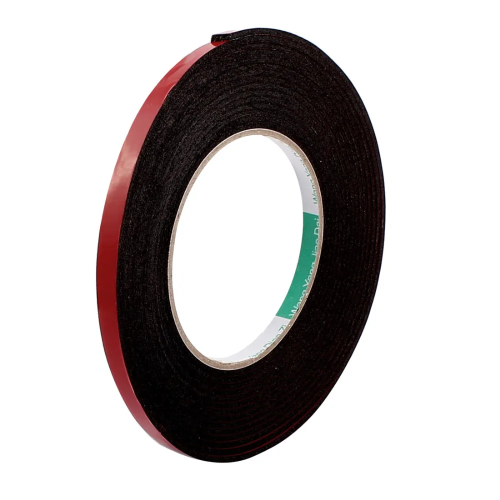 

UXCELL 5M 8mm 12mm Red Double Sided Sponge Tape Adhesive Sticker Foam Glue Strip Sealing Sponge Foam Rubber Strip Neoprene Tape