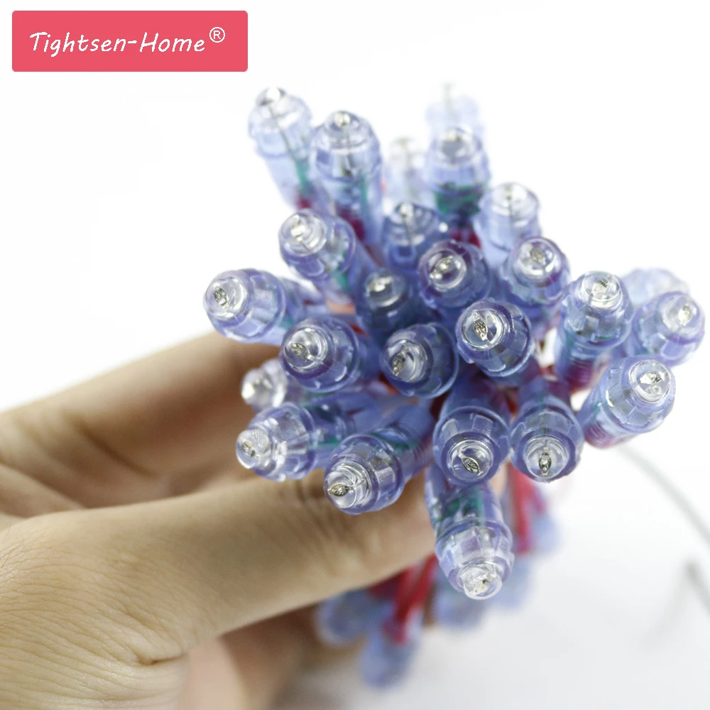 

50pcs 9mm led pixel module string light DC5V IP68 waterproof channel letters led points light white/red/yellow/blue/green/rgb