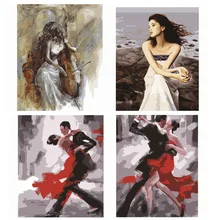 Последняя горячая Распродажа хит популярная масляная краска DIY ing краска по номеру Набор 16 × 20 дюймов домашняя Настенная картина для гостиной