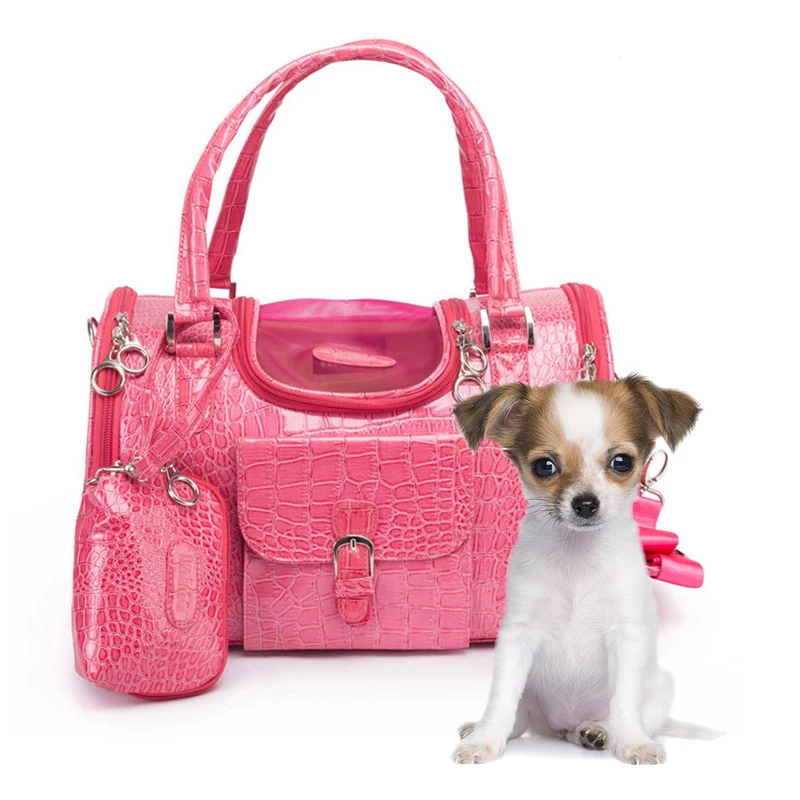 dog bag carrier pattern Petbobi Crocodile Pattern Outdoor Breathable Pet Dog Bag Highquality Two Bags Tote Handbag Cat ...