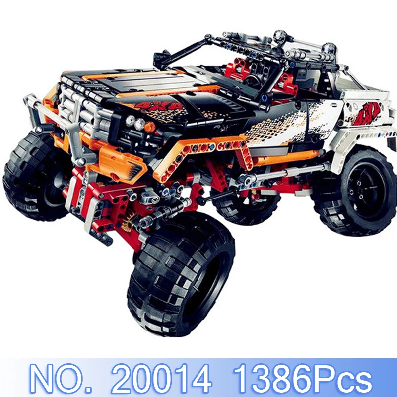 

Lepin 20014 Technic Figures 1386Pcs 4X4 Crawler Vehicles Model Building Blocks Bricks Set Compatible Legoing 9398 Toys