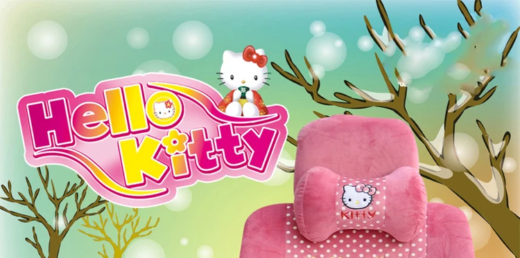 Для девочек Женская Модная стильная футболка с изображением персонажей видеоигр Hello Kitty Плюшевые точка универсальное автокресло обложка набор для Хидео XT Excelle Bora etcl