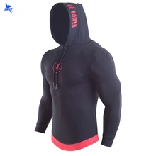 Для мужчин скейтборд с капюшоном спортивный свитер Фитнес тренировочный костюм пуловер со шнурком Printed Running осень-зима Топы