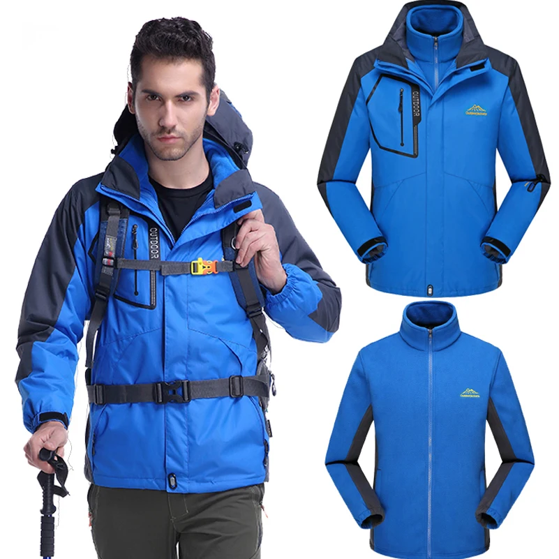 Buy Men women Camping Hiking Down jacket Outdoor jaqueta Camping sports coat