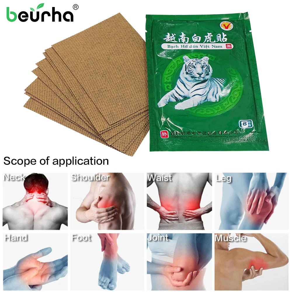 8pcs Pain Relieving Patches Medical Plasters For Joint Pain Neck Pads ...