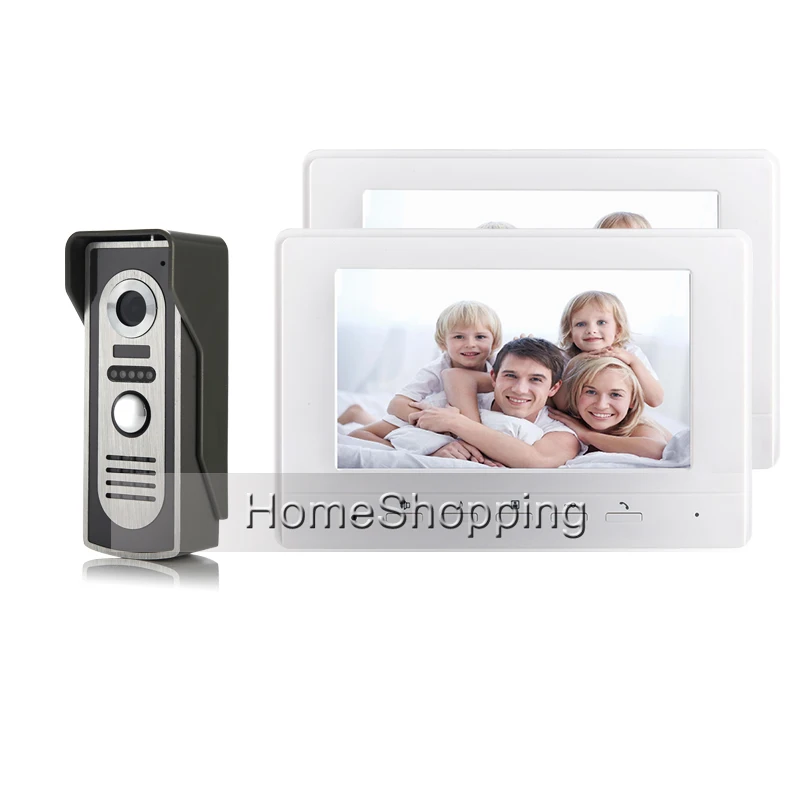 FREE SHIPPING BRAND 7 Color Screen Video font b Door b font phone Doorbell Intercom 2