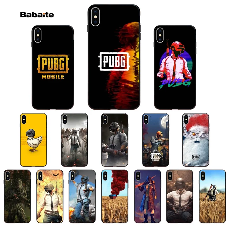 

Babaite PUBG Novelty Fundas Phone Case Cover for Apple iPhone 8 7 6 6S Plus X XS MAX 5 5S SE XR Cellphones