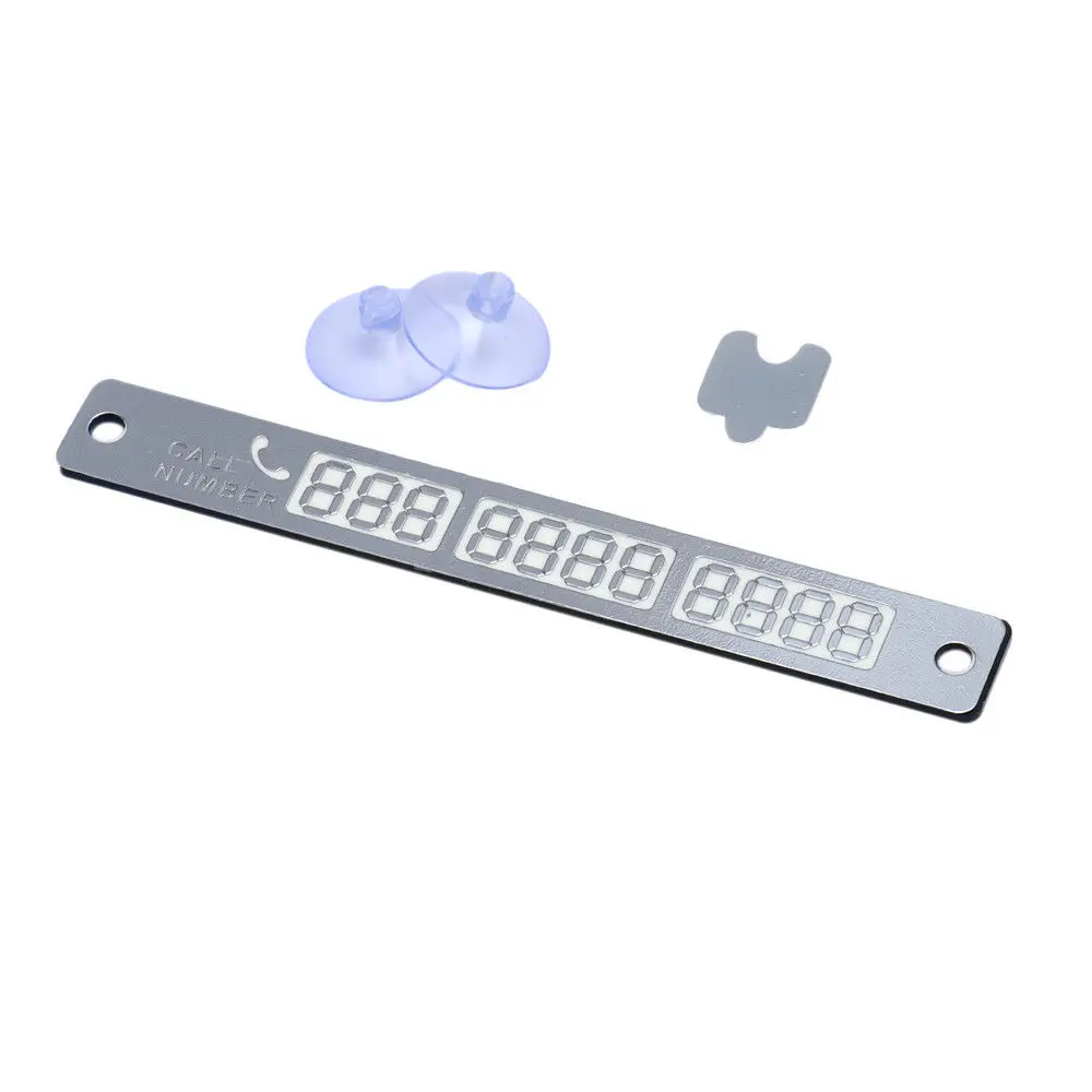 

Car Luminous Temporary Parking Card With Suckers And Phone Number Card For Volkswagen Polo Passat B5 B6 CC GOLF 4 5 Touran Bora