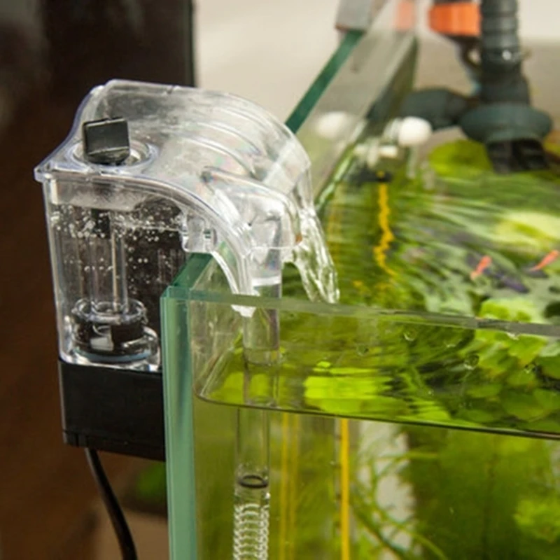 

Multi-function Waterfall Cascade Aquarium Hang up Filter Water Pump Purifier with Sponge for Fish Ponds